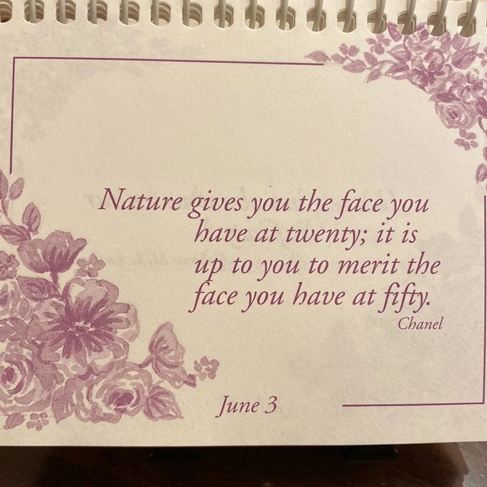 MOM Motivational Inspirational Daily Quotes Perpetual Flip Calendar w easel
